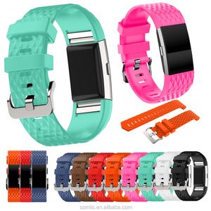 <span class=keywords><strong>Reloj</strong></span> correa de reemplazo pulsera suave 3D silicona banda de <span class=keywords><strong>reloj</strong></span> para <span class=keywords><strong>Fitbit</strong></span> carga 2 <span class=keywords><strong>reloj</strong></span> Correa nueva caliente - Product Image 1