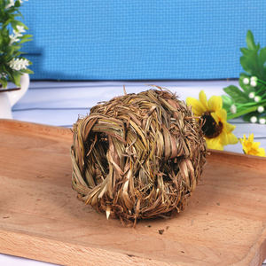 Giocattolo Naturale Divertente per Piccoli Animali Domestici, Palline di Carota Intrecciate in Salice e Erba per Conigli - Product Image 2