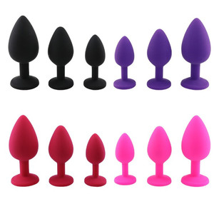 <span class=keywords><strong>Vendita</strong></span> Diretta dalla Fabbrica <span class=keywords><strong>Plug</strong></span> Anale in Silicone Altamente Flessibile 3 Misure Colori Personalizzati Giocattolo per Adulti - Product Image 3