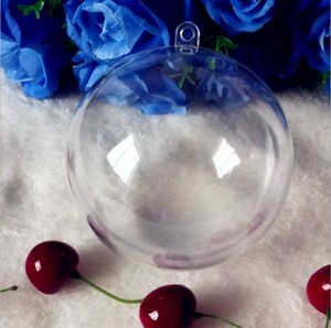 Grande transparente plástico hueco decorar hecha a mano bola <span class=keywords><strong>de</strong></span> <span class=keywords><strong>Navidad</strong></span> - Product Image 1
