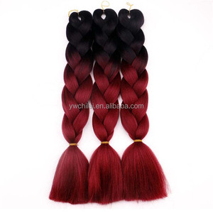 Extensions de <span class=keywords><strong>cheveux</strong></span>, tresses <span class=keywords><strong>Afro</strong></span> Jumbo en deux tons avec couleur ombré, 24 pouces, 24 pièces - Product Image 5