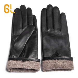 GL48 <strong>Women</strong> Fancy 100% Sheepskin Custom Made Winter Leather Driving Gloves - Product Image 4