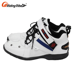 Punta de acero corto moto botas al aire libre para motocicleta Riding Racing botas hombres - Product Image 6