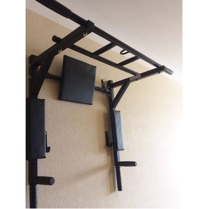 Wellshow Équipement de sport et de fitness 3 en 1 : Barre de traction murale horizontale pliable, stations de <span class=keywords><strong>dips</strong></span> et tour de musculation - Product Image 6