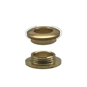 Guanfeng Screw Pattern Grommet Washer Double Side Brass Material Grommets For Thick Material Metal Grommets For Handbags