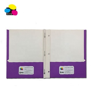 Cartelle Portadocumenti TCS in Carta Bianca Riciclata al <span class=keywords><strong>100</strong></span>% con Due Tasche, Formato A4/Letter, Colori Assortiti, Design Personalizzabile a 3 Perni - Product Image 6
