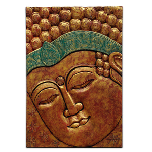 Innen- und Wohndekor Metallkunst Bronze Wandskulptur Buddha-Relief - Product Image 5