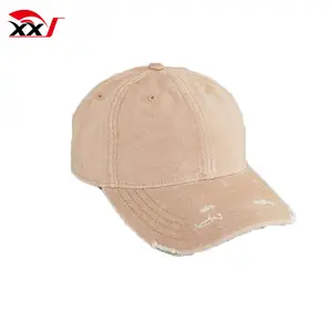 plain distressed baseball bangladesh cap custom mens hemp baseball caps in tan