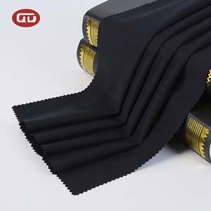 Fabricación China de fantasía de los hombres negro liso TR Pantalones de traje de tela material de tela para prendas de vestir - Product Image 5