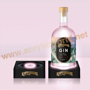Présentoir de bouteilles de vin en acrylique, 1 pièce, saucière, en acrylique, pour comptoir, avec LED - Product Image 3