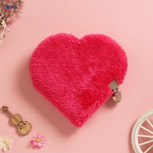 Soft Fancy Heart Shaped Notebook <strong>Diary</strong> <strong>with</strong> <strong>Lock</strong> and Key - Product Image 1