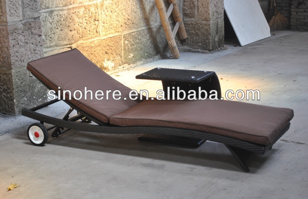 Plein air lit salon avec Table d'appoint AK3078