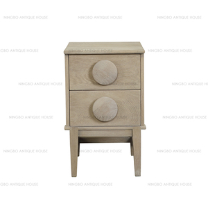 Antique En Bois <span class=keywords><strong>Massif</strong></span> Meubles Lit En Chêne <span class=keywords><strong>Buffet</strong></span> Avec 2 Tiroirs - Product Image 2