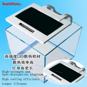 Vierkant mini aquarium van acryl, kubusvormig met led-verlichting - Product Image 6