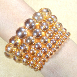 Imitación señora <span class=keywords><strong>perla</strong></span> cristal luz blanca pulsera <span class=keywords><strong>de</strong></span> piedra pequeños regalos ventas al por mayor - Product Image 5