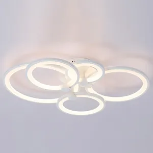 Best selling moderne creatieve 8 heads cirkels led plafondlamp fancy verlichting voor thuis
