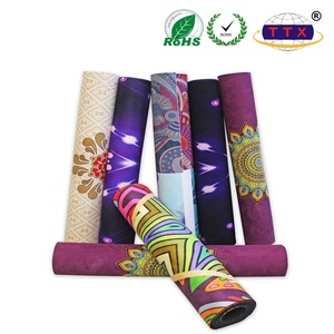 Esterilla de <span class=keywords><strong>Yoga</strong></span> de goma antideslizante de tela de gamuza con impresión por sublimación a todo color personalizada de OEM esterilla de <span class=keywords><strong>yoga</strong></span> con <span class=keywords><strong>estampado</strong></span> gráfico personalizada a medida - Product Image 2