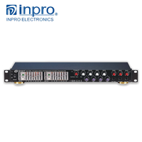 INPRO PM-16/6FX 7 Égaliseur Stéréo Audio DJ Mixeur 3 Auxiliaires (Sorties/Retours) 16 Entrées Amplificateur de Puissance 6 Sorties Numérique Interne