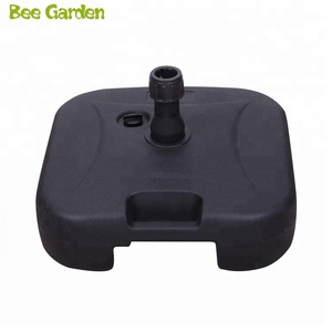 Đen Đồ Nội Thất Ngoài Trời Đương Đại Ô Chủ Đứng Ô Cơ Sở Rỗng Nước Đầy Vuông Nhựa 1.35M Ngoài Trời Dù - Product Image 1