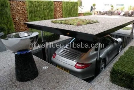 Pit type 2 level car parking lift for home garage