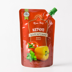 Kemasan Doypack Plastik Kustom untuk Saus Tomat, Ketchup, dan Pasta dengan Spout - Product Image 5
