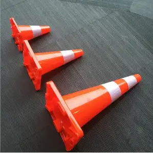 Safety Road Cone Manufacture Top Sale 70 Cm Road Cone Flexible PVC Safety Used Traffic Cone