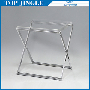 Tabouret simple en fil métallique avec coussin tissé - Product Image 5