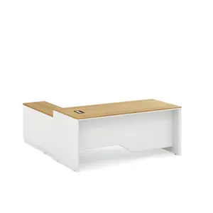 Modern Executive Desk Modular Office Furniture Hidden Furniture L Shape Office Desk With Side Table