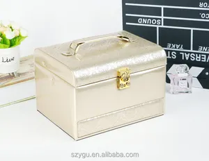 Beauty And Import Pu Leather Jewelry Cosmetic Bag Make Up Case