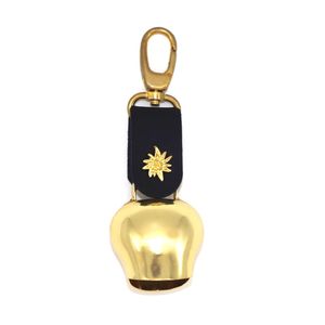 Anahtarlık çan, gerçek deri ile geleneksel İsviçre inek çan - Product Image 1