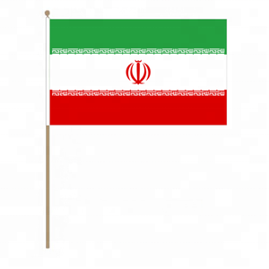 Chất Lượng Cao Tùy Chỉnh Quốc Gia Iran Tay Vẫy Cờ Polyester Và Chất Liệu Lụa Cho Hiển Thị Tên Sản Phẩm Cầu Vồng Cờ - Product Image 1