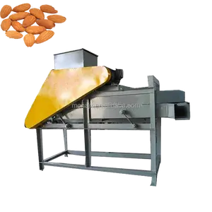 Máquina peladora profesional de descascarado de albaricoque y almendras/máquina separadora de cáscara de almendras y nueces