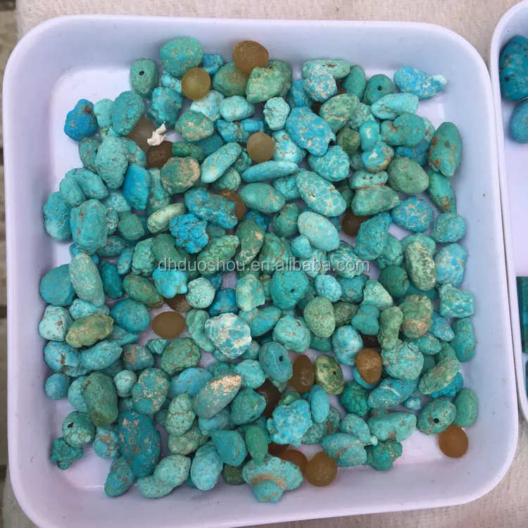 Bulk Wholesale Natural Raw Blue Turquoise Stone Rough for Jewelry Making