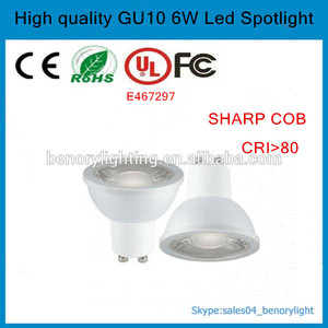 Haute lumineuse 6 w cob led <span class=keywords><strong>spot</strong></span> light gu10, Mr16, E27, <span class=keywords><strong>Gu5</strong></span>.<span class=keywords><strong>3</strong></span> led mettant en lumière - Product Image 1