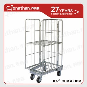 Roll ContainerC-3 Opvouwbare Mesh Pack En Rolkooi <span class=keywords><strong>Trolley</strong></span> - Product Image 2