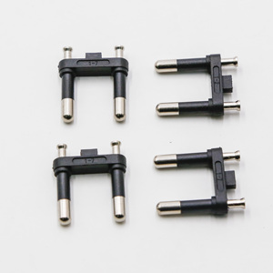 <span class=keywords><strong>BA</strong></span>-010 Brasil macho insertar INMETRO 4,8mm hueco pines negro - Product Image 2