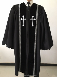 Vestido de sacerdote, vestimentas de Iglesia, diseños de púlpito cruzado de iglesia para uniforme de Iglesia - Product Image 2