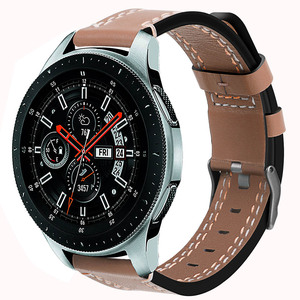 Tschick-<span class=keywords><strong>Correa</strong></span> de <span class=keywords><strong>cuero</strong></span> para Galaxy Watch, 46mm, R800, <span class=keywords><strong>Gear</strong></span> <span class=keywords><strong>S3</strong></span> Classic, <span class=keywords><strong>Frontier</strong></span>, 22mm, repuesto con acero inoxidable - Product Image 5