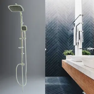 LT-1882SE Bathtub Faucet Home Floor Mounted Bath Mixer Tap With Hand Shower Set
