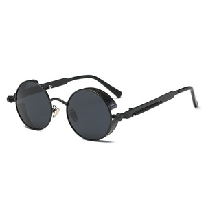 92714 Superhot Eyewear Retro <span class=keywords><strong>Vintage</strong></span> Metallo Rotonda Steampunk <span class=keywords><strong>Occhiali</strong></span> <span class=keywords><strong>Da</strong></span> <span class=keywords><strong>Sole</strong></span> - Product Image 2