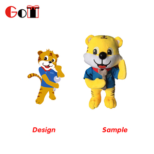 Promozionale Realistico Personalizzato Cute Tiger Animali Bambola Giocattolo Della Peluche - Product Image 4