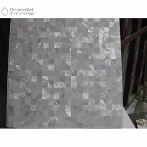 China factory gold capiz mother of pearl shell mosaic wall tile wall panel wall sheet