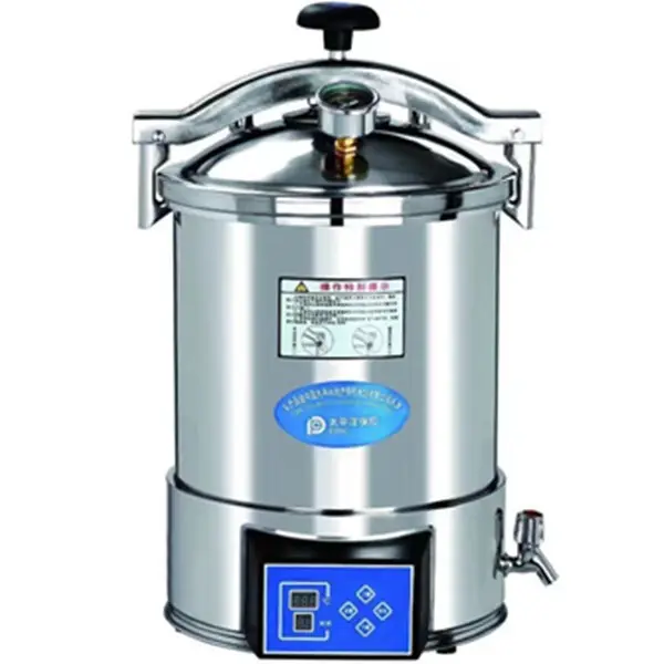 Electric Heating Mini Digital Display Boiling Stainless Steel Portable Autoclave Retort Sterilizer