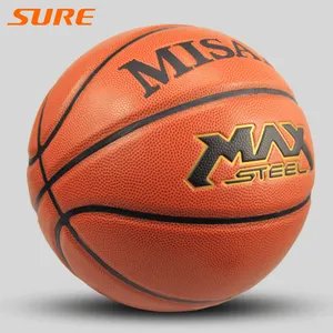 Bola basket dalam ruangan ukuran kustom kulit komposit Lanjutan