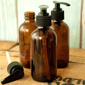 Vintage ispirato 250ml / 500ml distributore di boston ambra bottiglia di <span class=keywords><strong>vetro</strong></span> con pompa nero - Product Image 4