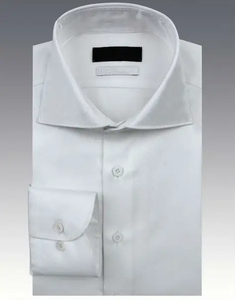Ajustement confortable Robe De Haute qualité/à manches longues hommes chemise blanche col
