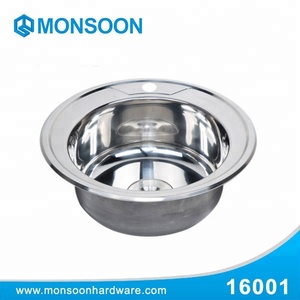 Lavello da cucina rotondo in <span class=keywords><strong>acciaio</strong></span> inossidabile con rubinetto con Design a un foro - Product Image 2