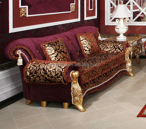 OE-FASHION de tela de 3 plazas de tallado de madera de estilo árabe de lujo - Product Image 2