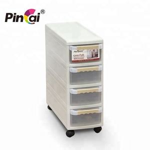 Cajón de plástico con ruedas para sala de estar y cocina, cajón de almacenamiento de grietas con abertura multifuncional - Product Image 3