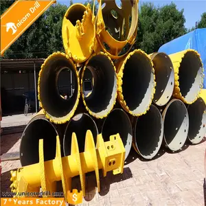 Rock 600mm Q345b Single Flight Double Start Augers Coal Cutter Bits/bullet Teeth Holder/auger Tooth Hydraulic Auger For Sale